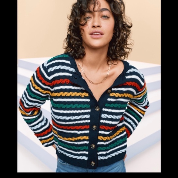 La Ligne Sweaters - Women's La Ligne Sweaters La Ligne X Target Textured Striped Cardigan New